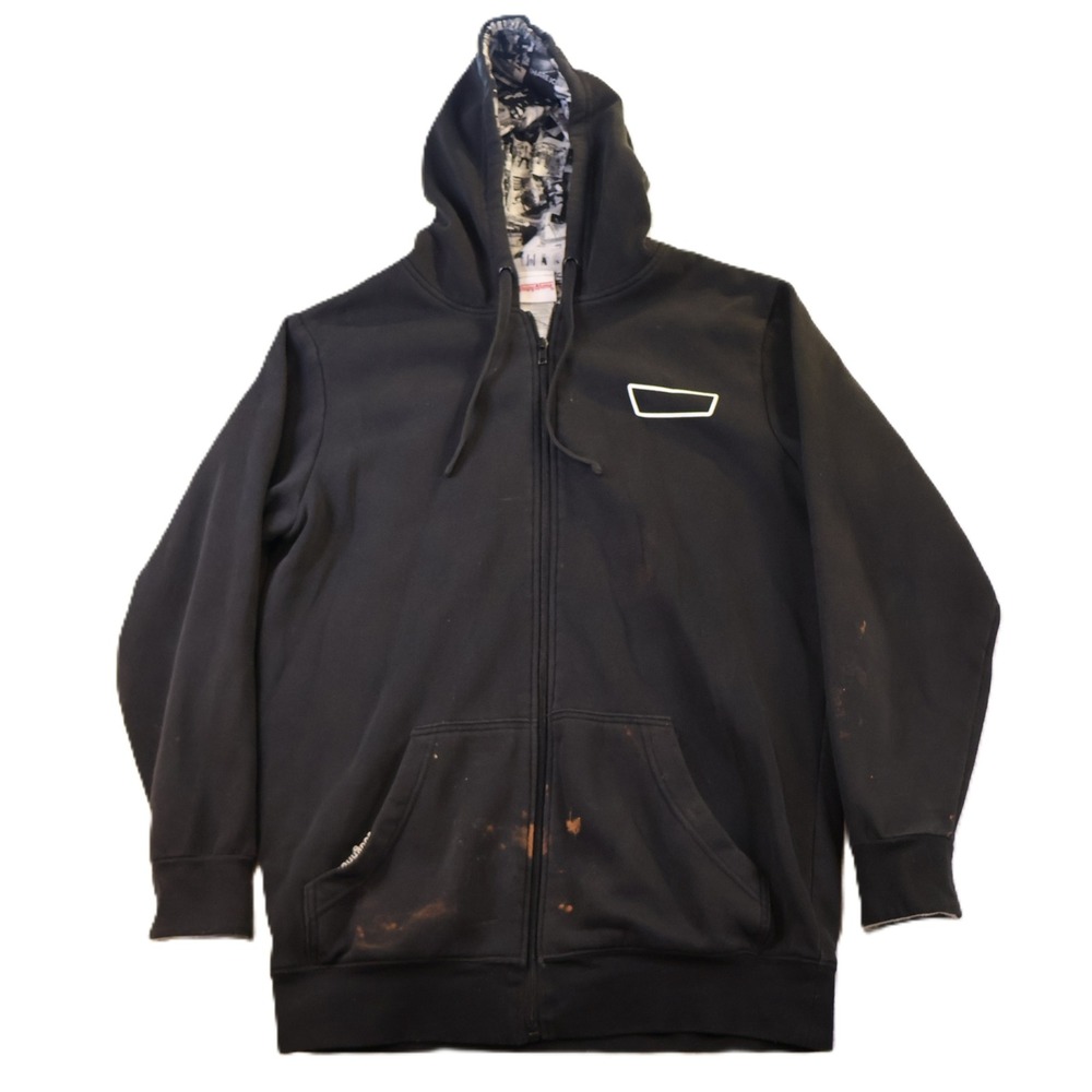 Krispy Kreme Mens Medium Zip Up Hoodie Black Hot Now Original Glazed Graphic